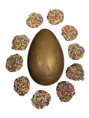 Easter Egg - Freckle Egg - Dark Chocolate 67% or Milk Chocolate 41%