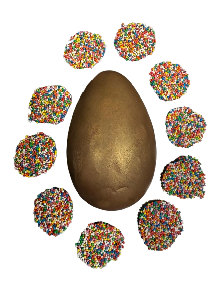 Easter Egg - Freckle Egg - Dark Chocolate 67% or Milk Chocolate 41%