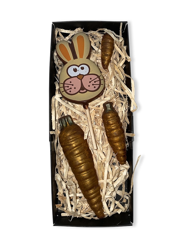 Rabbit and Carrots - Gift Box - Milk Chocolate
