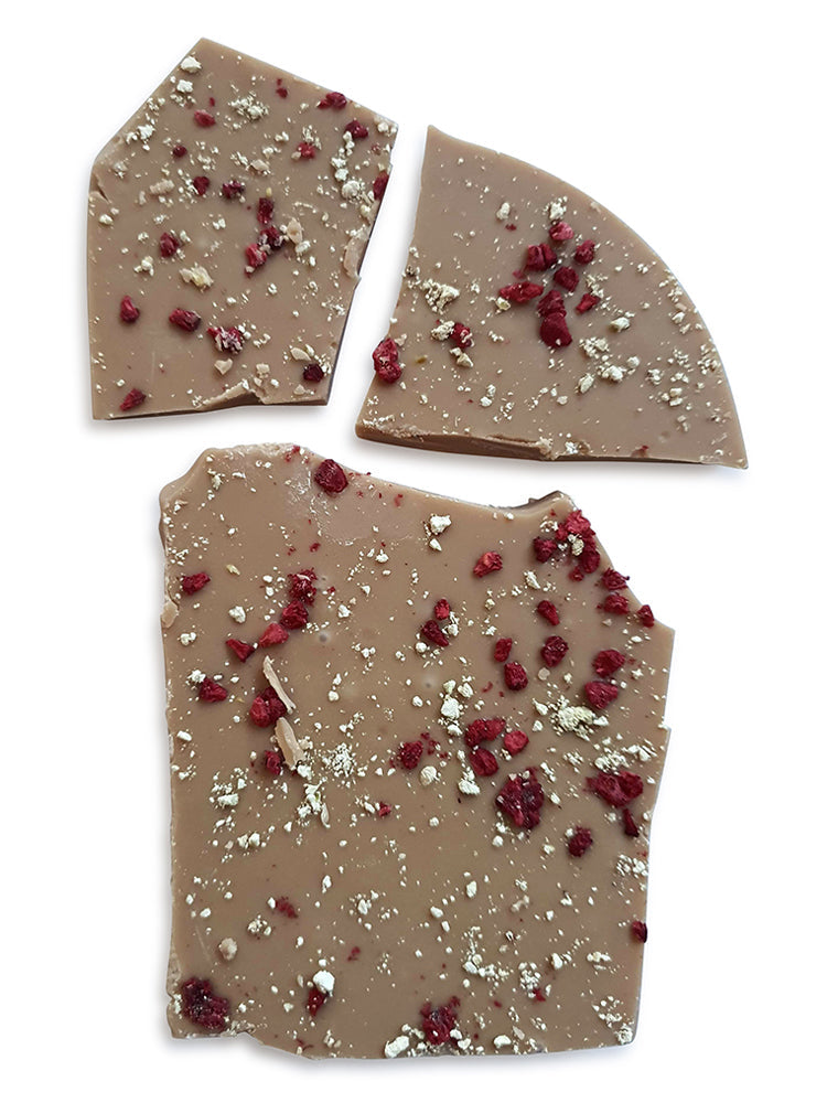 Raspberry & Pistachio - Dark, Milk or White Chocolate - Single Pack