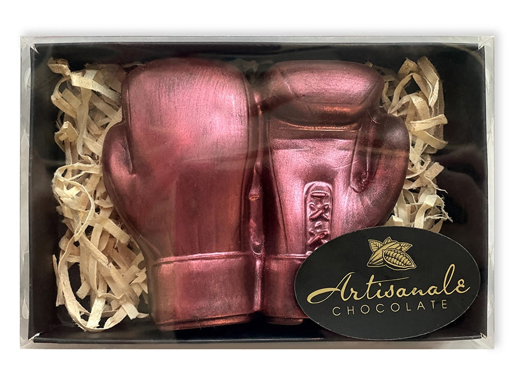 Boxing Gloves - Dark, Milk Chocolate or Rocky Road - Gift Box