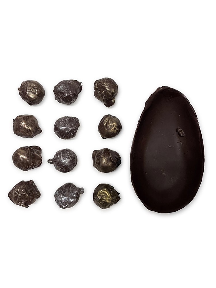 Easter Egg - Half - Liqueur Truffles - Dark Chocolate 67%