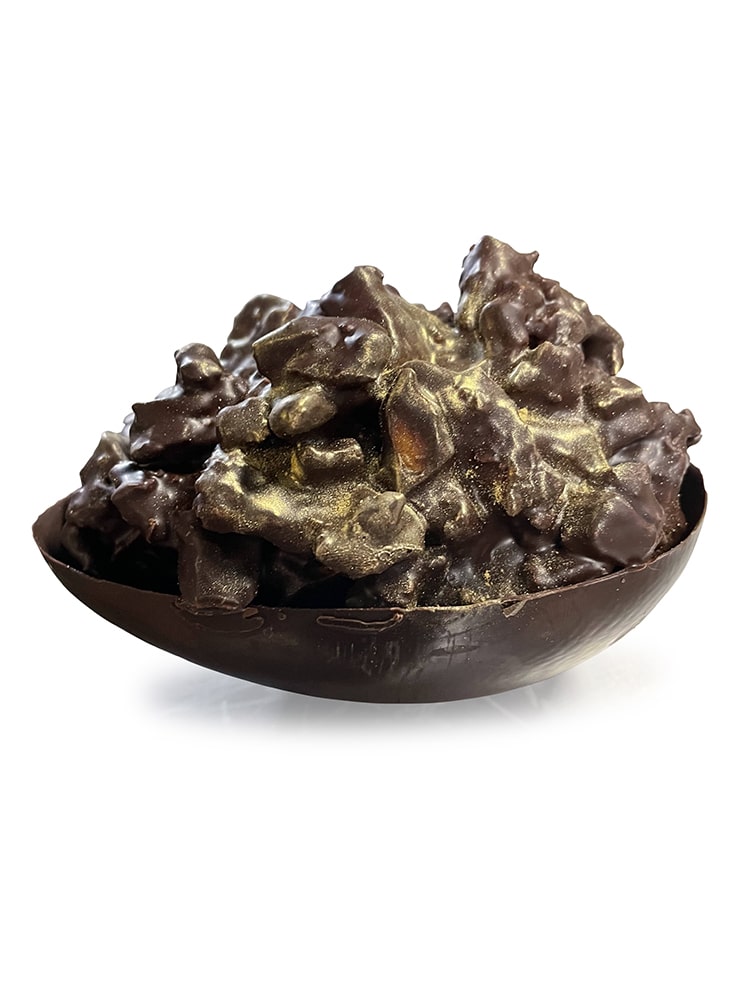 Easter Egg - Half - Honeycomb - Dark or Milk Chocolate