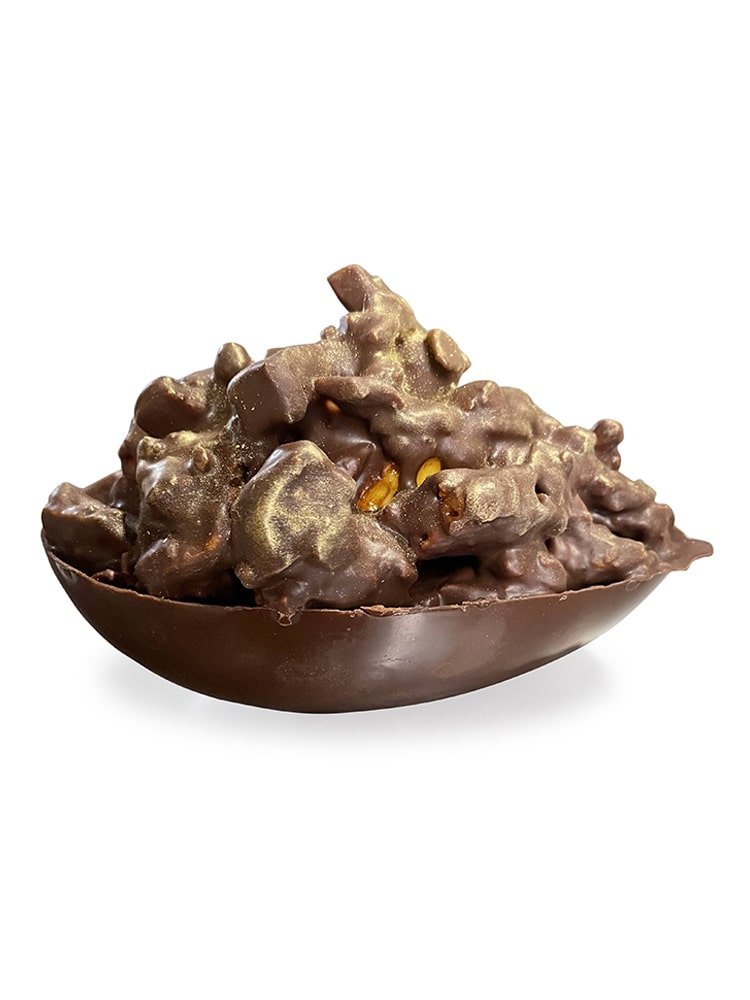 Easter Egg - Half - Honeycomb - Dark or Milk Chocolate