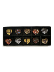 Heart Box - Dark Chocolate 67% w Liqueur - 10 Piece