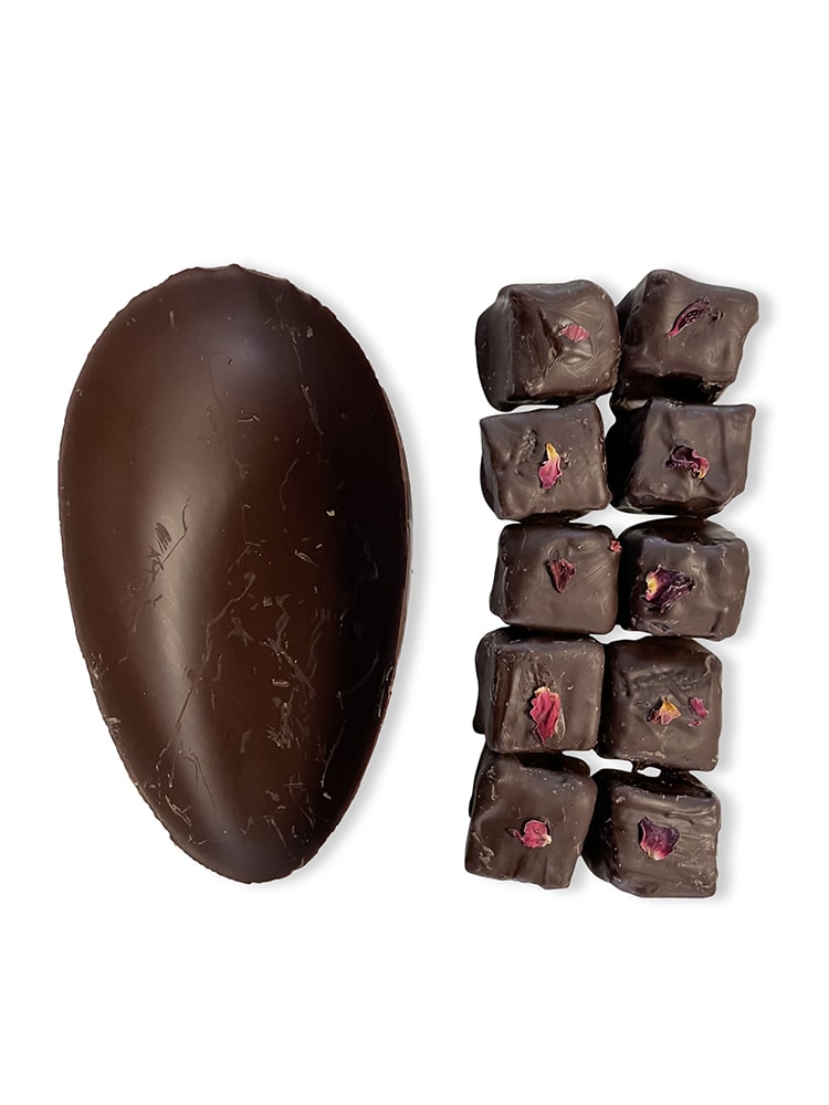 Easter Egg - Half - Turkish Delight - Dark Chocolate 67% - x2