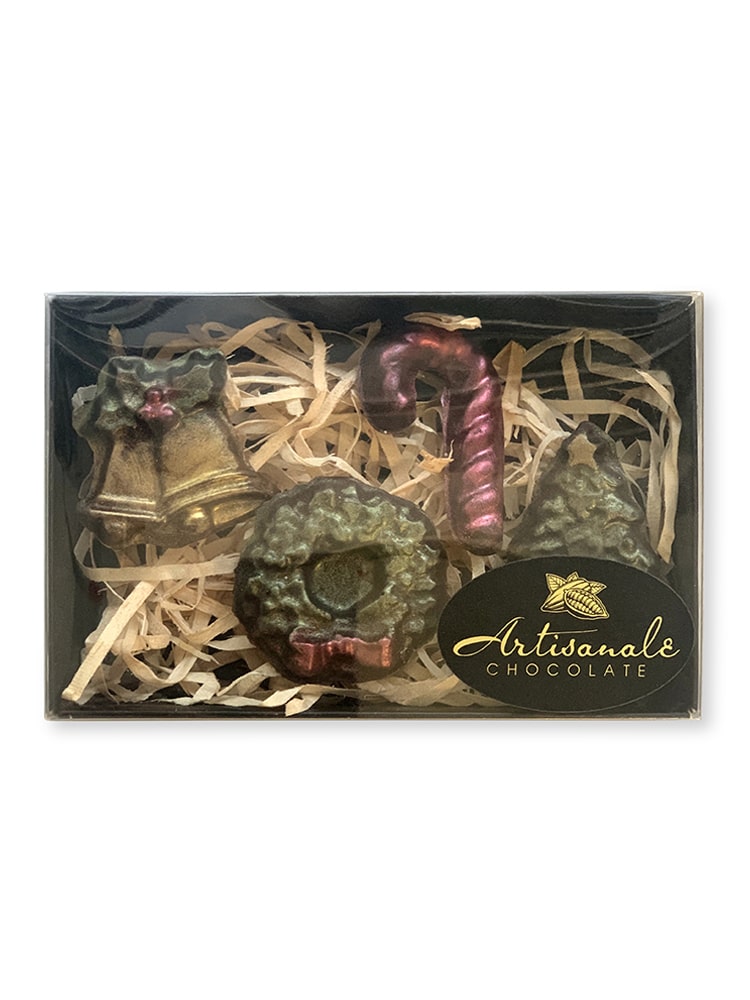 Xmas Decorations - Dark, Milk Chocolate or Flavoured - Gift Box