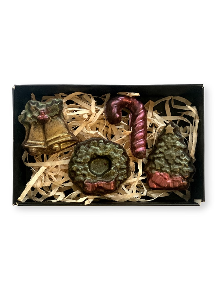 Xmas Decorations - Dark, Milk Chocolate or Flavoured - Gift Box